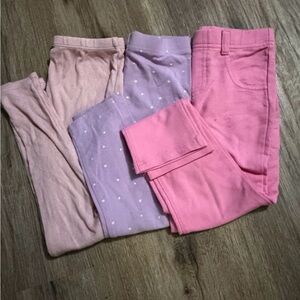 ***Winter Clearance***
Kids Pink and Purple Leggings Set - Size 5T